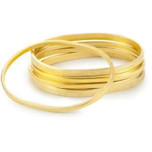  Citrine by the Stones Balagan Gold Oval Bangle Set of 5 