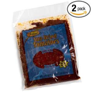 Roland Sun Dried Tomatoes, Diced with Herbs, Ready to Eat, 2.5 Pound 