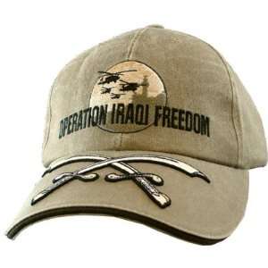    OPERATION IRAQI FREEDOM   DESERT KHAKI   BALL CAP 