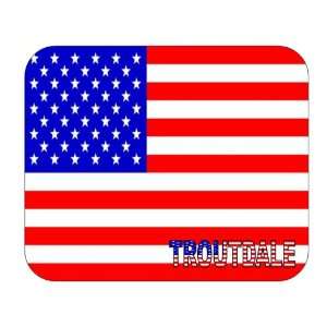  US Flag   Troutdale, Oregon (OR) Mouse Pad Everything 