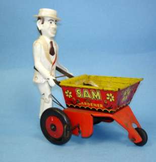 Marx Sam the Gardener Tin Wind Up Toy Vintage  