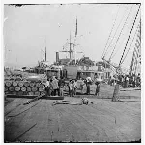  City Point,Va. African Americans unloading vessels at 