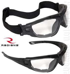 Radians Cuatro Anti Fog Clear Lens Safety Glasses Padded Goggles Z87.1 