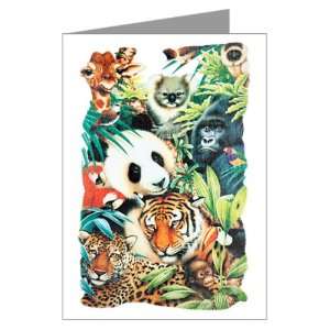 Greeting Card Animal Kingdom Collage 
