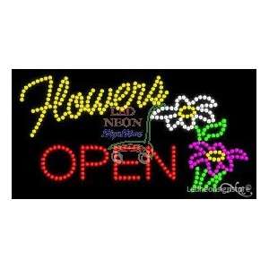  Flowers Open LED Sign