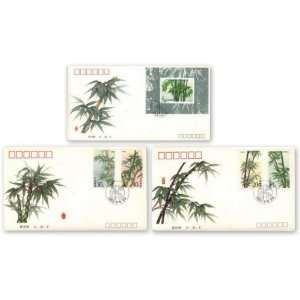     1993 7 , Scott 2444 8, Souvenir Sheet First Day Covers, Bamboos