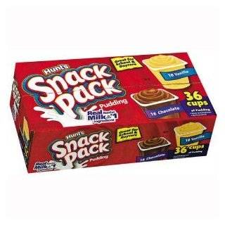 Hunts  Snack Pack Pudding, 36 Cups Variety Pack