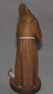 NEW Saint Francis Assisi Statue Hand Carved Wood Lepi  
