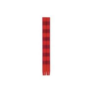  Striped Taper Candles, Red/Scarlet, 6 Band