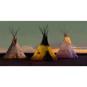    R Tom Gilleon   Tribal Tripartite Canvas Giclee