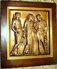   French Neoclassic Bronze Bas Relief Plaque Trojan War / F.Barbedienne