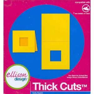  Ellison Sizzix Thick Cuts Square Card Approx 2 x 2