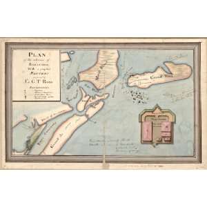  1812 map United States, Louisiana, Barataria Bay