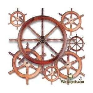   Diameter Teakwood w/ Brass Center SHIP HELMS WHEELS***