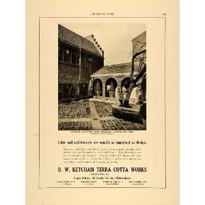  1915 Ad O W Ketcham Terra Cotta Works Frederick J. Sterner 