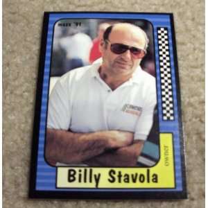 1991 Maxx Billy Stavola # 155 Nascar Racing Card  Sports 