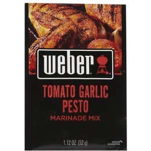 Weber Grill Tomato & Garlic Pesto Marinade 1.12 oz, 12 ct (Quantity of 