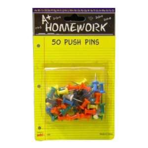  Push Pins   Asst. Colors   50 Count