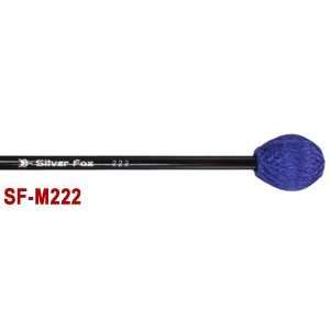  SilverFox Vibraphone Mallets SF M222/Medium Cord, Blue 