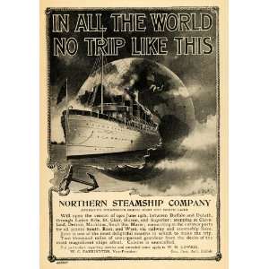  1900 Ad Northern Steamship Company Farrington Lowrie 