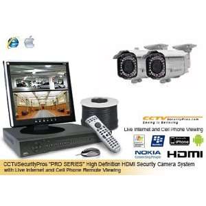   Infrared Security Camera System with Internet and Cell Phone Viewing