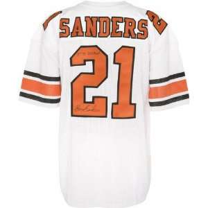 Barry Sanders Signed Uniform   Oklahoma State White with 37 TD 2628 
