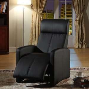  Barstow Push Back Recliner in Black