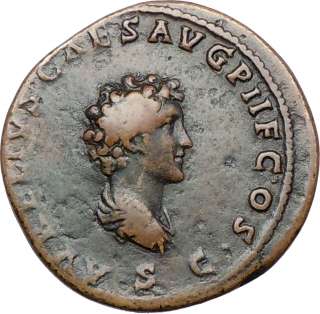 Antoninus Pius & Marcus Aurelius as Caesar 140AD Sestertius Ancient 