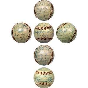  1930s Hall of Fame Autographed Baseball (PSA/DNA) Sports 