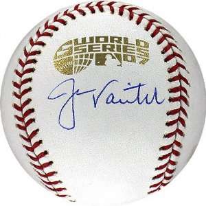    Jason Varitek Autographed 2007 WS Baseball