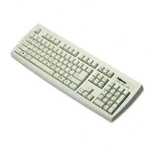  o Fellowes o   Basic Standard Keyboard, 104 Keys, Platinum 