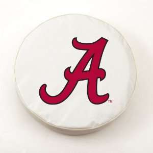  Alabama Crimson Tide College Tire Covers Script A White 