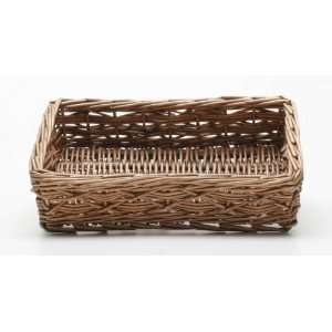  Rio Rectangular Willow Basket in Brown