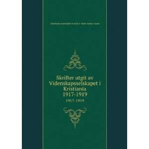    1919 Christiania videnskabs selskab. I  Math. naturv. klasse Books