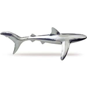  Silver Shark Sculpture