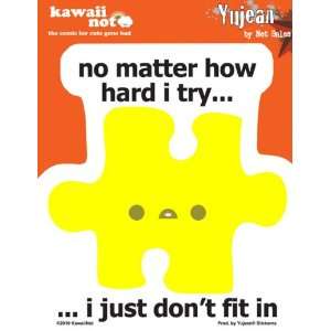  Kawaii Not   Dont Fit Puzzle Piece   Sticker / Decal 