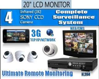 ch channel cctv dvr Security Camera System w/ 20LCD  