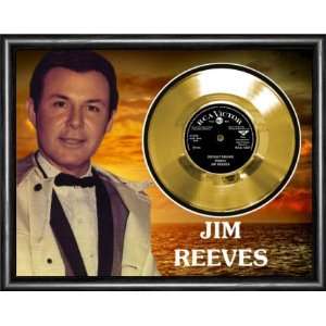 Jim Reeves Distant Drums Framed Gold Record A3 Musical 