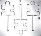 puzzle sucker chocolate mold 3 autism awareness expedited shipping 