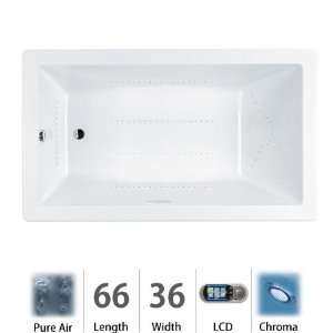   Elara Drop In Luxury Pure Air Bathtub with LCD Contr