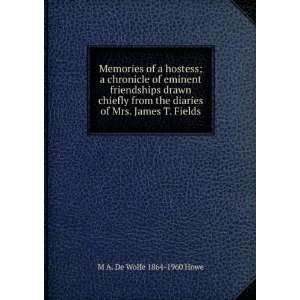  Memories of a hostess; a chronicle of eminent friendships 