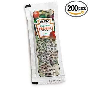 Heinz French Dressing, Fat Free, 0.42 Ounce Pouches (Pack of 200 