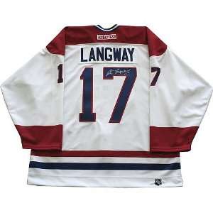  Canadiens Rod Langway Autographed Replica Jersey