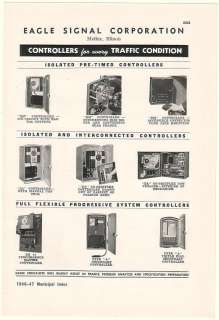 1946 Eagle Signal Traffic Controllers Print Ad  