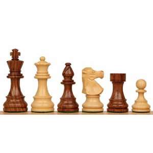  French Lardy Staunton Chess Set in Golden Rosewood 