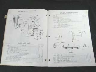 1947 CASE VCMB Tractor Plow Parts Manual  ORIG  