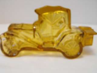 Vintage Avon Amber Glass Car Men Cologne Perfume Bottle  