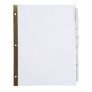  Insertable Tab Index Dividers, White with Clear Tabs, 8 Tab 