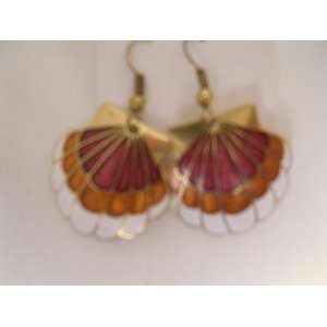  Seashell Beach Shell Earrings Jewelry ; 1 Metal 