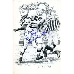  Dante Lavelli Autographed/Hand Signed 3x5 Post Card 